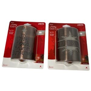 NWT Holiday LED Coverlite Night Light Plug-in - Lot of 2